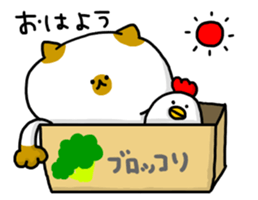 cardboard box cat sticker #3133113