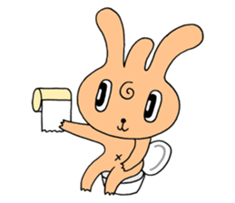 Bachelor life of rabbit fairy. sticker #3133597