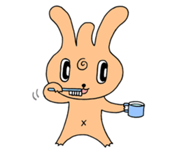 Bachelor life of rabbit fairy. sticker #3133598