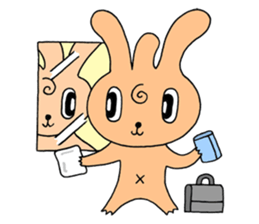 Bachelor life of rabbit fairy. sticker #3133601