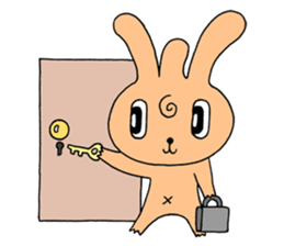 Bachelor life of rabbit fairy. sticker #3133602