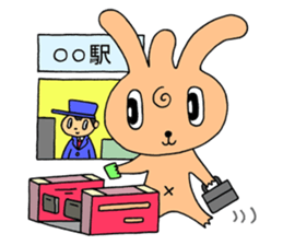 Bachelor life of rabbit fairy. sticker #3133604