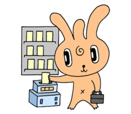 Bachelor life of rabbit fairy. sticker #3133606