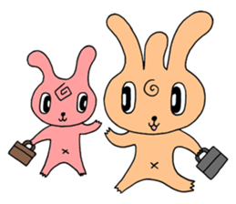 Bachelor life of rabbit fairy. sticker #3133607