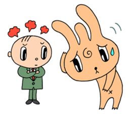 Bachelor life of rabbit fairy. sticker #3133616