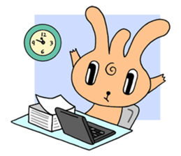 Bachelor life of rabbit fairy. sticker #3133618