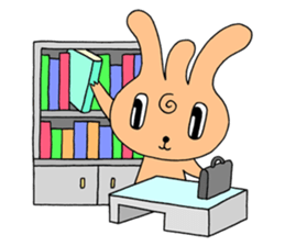 Bachelor life of rabbit fairy. sticker #3133619