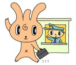 Bachelor life of rabbit fairy. sticker #3133620