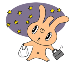 Bachelor life of rabbit fairy. sticker #3133624