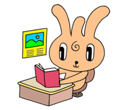 Bachelor life of rabbit fairy. sticker #3133629