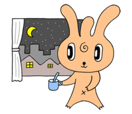 Bachelor life of rabbit fairy. sticker #3133632