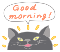 Black cat and Chihuahua sticker #3133755