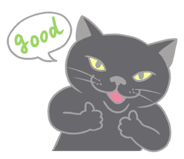 Black cat and Chihuahua sticker #3133759
