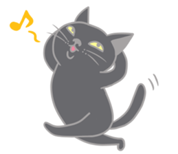 Black cat and Chihuahua sticker #3133778