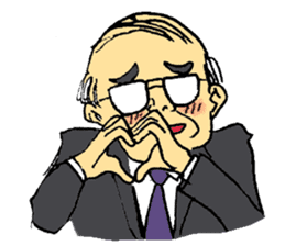 Traditional Japanese office worker sticker #3134362