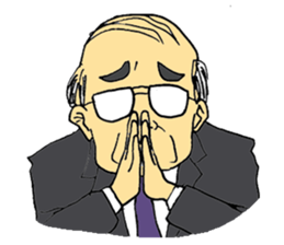 Traditional Japanese office worker sticker #3134366