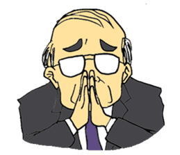 Traditional Japanese office worker sticker #3134366