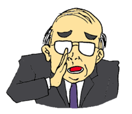 Traditional Japanese office worker sticker #3134367