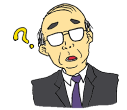 Traditional Japanese office worker sticker #3134374