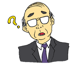 Traditional Japanese office worker sticker #3134374