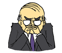 Traditional Japanese office worker sticker #3134385