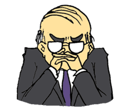 Traditional Japanese office worker sticker #3134385