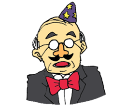 Traditional Japanese office worker sticker #3134386