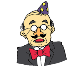 Traditional Japanese office worker sticker #3134386