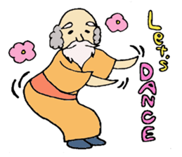 Mary, its grandfather, and a dog sticker #3134681