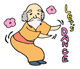 Mary, its grandfather, and a dog sticker #3134681