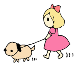 Mary, its grandfather, and a dog sticker #3134686