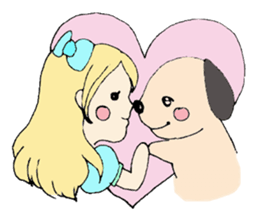 Mary, its grandfather, and a dog sticker #3134707