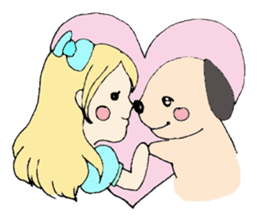 Mary, its grandfather, and a dog sticker #3134707