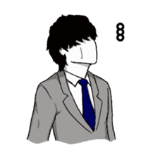 Male wearing a suit sticker #3135141