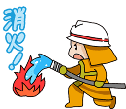 Japanese firefighting and relief squad sticker #3135921