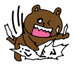 Bear that can answer sticker #3136002