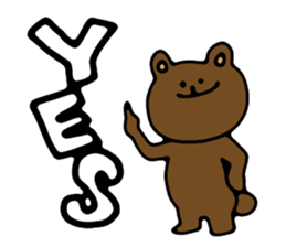 Bear that can answer sticker #3136015