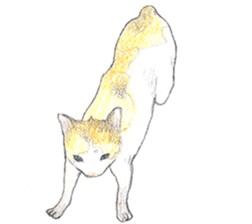 Yoga with Cat sticker #3136259