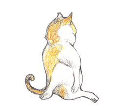 Yoga with Cat sticker #3136260