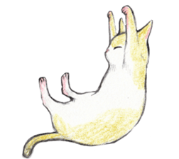 Yoga with Cat sticker #3136272