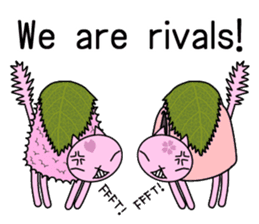 "SAKURA MOCHI" cats sticker #3136926