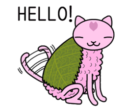 "SAKURA MOCHI" cats sticker #3136928