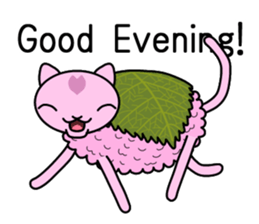 "SAKURA MOCHI" cats sticker #3136929