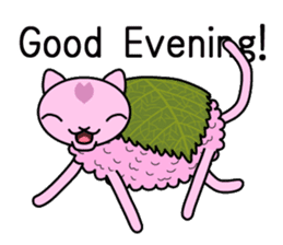 "SAKURA MOCHI" cats sticker #3136929