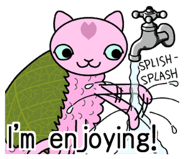 "SAKURA MOCHI" cats sticker #3136938