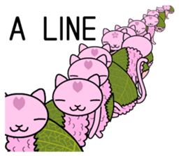 "SAKURA MOCHI" cats sticker #3136941