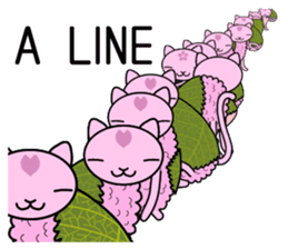"SAKURA MOCHI" cats sticker #3136941