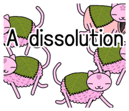 "SAKURA MOCHI" cats sticker #3136942