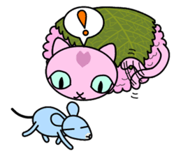 "SAKURA MOCHI" cats sticker #3136952
