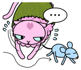 "SAKURA MOCHI" cats sticker #3136954